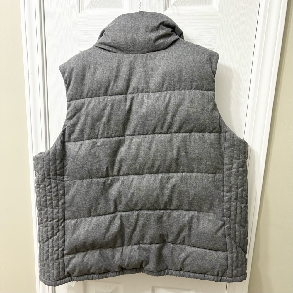➕ Old Navy Gray Quilted Frost Free Fleece Lined Puffer Vest Womens Plus Size XXL - Picture 6 of 6